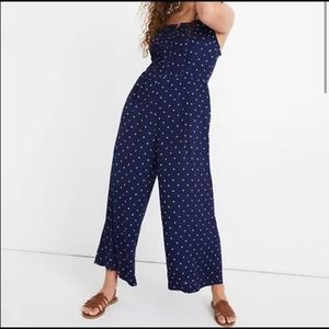 Navy Polka Dot Madewell Jumpsuit